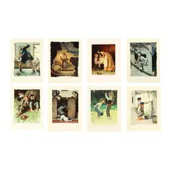 Tom Sawyer Portfolio (The Color Edition, Complete Suite of Eight Works) by Norman Rockwell, Complete suite of eight works (seven collotypes and one lithograph), sold Jul 2026
