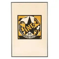 Skid Row by Robert Indiana, Lithograph in colors, sold Jul 2026