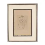 Looking into the Hand Mirror (No. 3) by Mary Cassatt, Drypoint etching on laid paper, sold Jul 2026