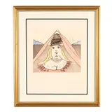 The Lady Dulcinea by Salvador Dalí, Etching and aquatint in colors, sold Jul 2026