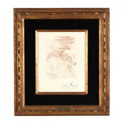Albert Einstein by Salvador Dalí, Etching in sanguine on wove paper, sold Jul 2026