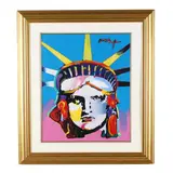 Delta (Statue of Liberty) by Peter Max, Acrylic over print, sold Jul 2026