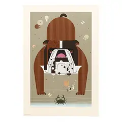 Claws by Charley Harper, Serigraph in colors, sold Jul 2026
