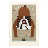 Claws by Charley Harper, Serigraph in colors, sold Jul 2026
