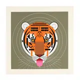 Cool Carnivore by Charley Harper, Serigraph in colors, sold Jul 2026