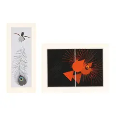 Fine Feather / Seeing Red (Two Works) by Charley Harper, Each a serigraph in colors, sold Jul 2026
