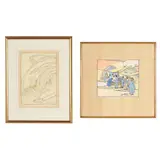 Lung Fu Sou (Chinese Curio Market) / Peking Duck (Two Works) by Bertha Lum, Each a woodblock print in colors, sold Jul 2026