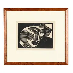 Kopf (1915) by Karl Schmidt-Rottluff, Woodcut, sold Jul 2026