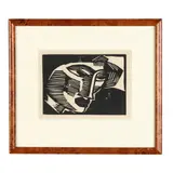 Kopf (1915) by Karl Schmidt-Rottluff, Woodcut, sold Jul 2026