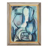 Still Life with Figure by Ola Maie Foushee, Oil on board, sold Jul 2026