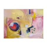 Pink Whimsey by Jillian Goldberg, Acrylic and mixed media on canvas, sold Jul 2026