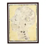 Tar Paperhead III by Jeff Goll, Mixed media on paper, sold Jul 2026