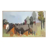 Suburban Development by Herman Maril, Oil on canvas, sold Jul 2026