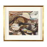 Untitled (Abstract Composition) by Jean-Pierre Dolla, Oil and mixed media on canvas, sold Jul 2026