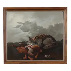 Dreamland by Michael Parkes, Oil on panel, sold Jul 2026