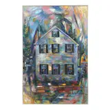 House in Colors by Carson Davenport, Oil on paper board, sold Jul 2026