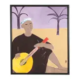 Lute Player by Mae Alice Engron, Acrylic on canvas, sold Jul 2026