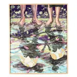 Paperboats I by Jeffrey Whittle, Mixed media on panel, sold Jul 2026