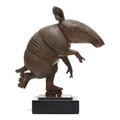 Armadillo on Roller Skates by Sergio Bustamante, Patinated bronze, sold Jul 2026