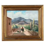 Bajando La Quebrada by Tomàs Ditaranto, Oil on board, sold Jul 2026