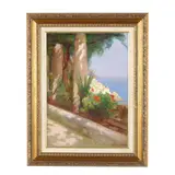 Sunlit Loggia by Charles Shackleton, Oil on canvas (lined), sold Jul 2026