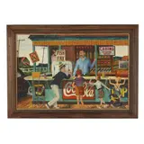 Convenience Shop by Joseph Green, Acrylic on canvas board, sold Jul 2026
