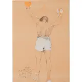 Henry Maske et Andrea Magi by Bruno Bruni, 1994, Lithographie en couleur sur papier, sold Oct 2015
