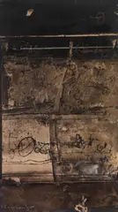 Ecritures A by Yannis Spyropoulos, 1984, Huile sur papier Signé en bas à gauche en grec "I. Spyropoulos", sold Jun 2015