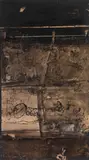 Ecritures A by Yannis Spyropoulos, 1984, Huile sur papier Signé en bas à gauche en grec "I. Spyropoulos", sold Jun 2015