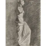 Etude de la Vénus de Milo, vers 1936 / 38 by Louise Bourgeois, Fusain sur papier, sold Jun 2015