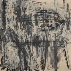 Mist by Fritz Bultman, 1957, Huile et crayon sur panneau de craie, sold Jun 2015