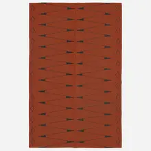 Reversible flatweave carpet by Aappo Härkönen, c. 1960, hand-woven wool, sold Apr 2023