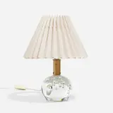 Table lamp, model 1819 by Josef Frank, glass, linen, brass, sold Apr 2023