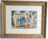 Untitled by William Edward Frost, Watercolor gouache & pencil on paper, offered Dec 2024