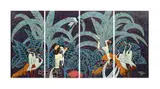 Untitled - In the style of Ting Shao Kuang by Huang Zixi, acrylic and mixed media on panel, sold Feb 2025