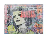 born by Chris Hobe, acrylic and mixed media on canvas, sold Feb 2025