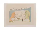 Le Telegraphe" - circa 1966 by Salvador Dalí, engraving and etching on Arches paper with watermark, sold Feb 2025