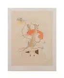 Le telephone" - circa 1966 by Salvador Dalí, engraving and etching on Arches paper with watermark, sold Feb 2025