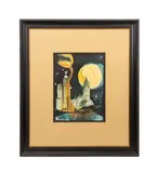 Manhattan Skyline" - 1976 by Salvador Dalí, lithograph on paper, sold Feb 2025