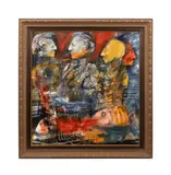 Gitanos de Mar" (Sea Gypsies) - 2010 by Vicente Dopico Lerner, acrylic on canvas, sold Feb 2025