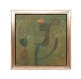 born 1952). Untitled - Abstract in Green by Raymond Chorneau, oil on canvas, sold Feb 2025