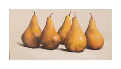 Untitled - Pears - 2002 by Tom Seghi, oil on canvas, sold Feb 2025