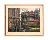 Grand Canal" - 1962 by Regis de Bouvier de Cachard, oil on canvas, sold Feb 2025