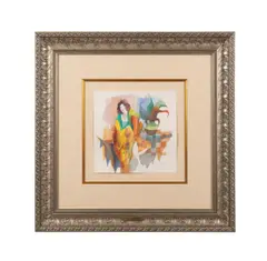 Untitled - Woman Seated On Chaise by Itzchak Tarkay, watercolor on paper, sold Mar 2025