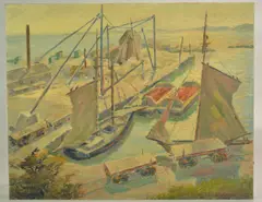 MA artist by Frank Hendry, oil on canvas board, sold Sep 2019