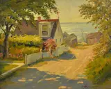 MA artist by Frank Hendry, oil on board, sold Sep 2019