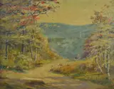 MA artist by Frank Hendry, 1935, oil on canvas board, sold Sep 2019