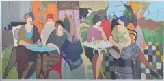 Untitled by Itzchak Tarkay, serigraph, sold Jan 2022