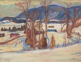 A.Y. Jackson, Hills Near Ripon, Quebec by A. Y. Jackson, oil on board, sold Jun 2021