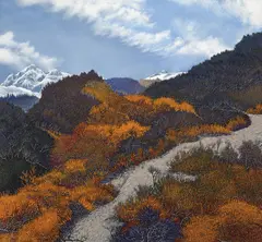 Ivan Eyre, Amber Pass by Ivan Eyre, oil on canvas, sold Jun 2021